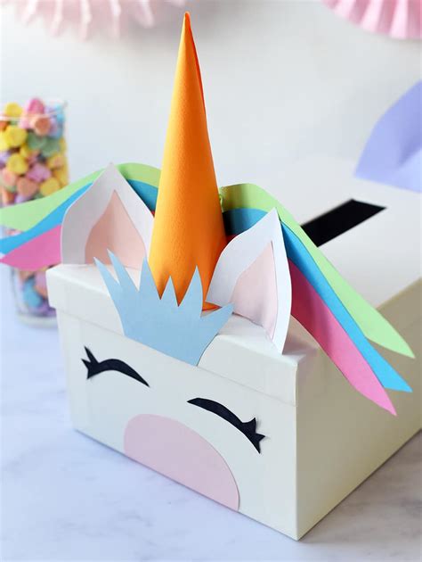 Printable Unicorn Valentine Box